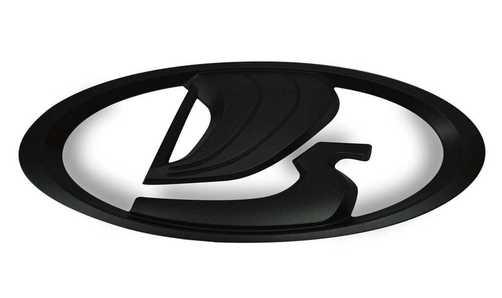 Эмблема LADA 8450008069M на решетку Веста (черный матовый) 2695 от компании Vita-Avto - фото 1