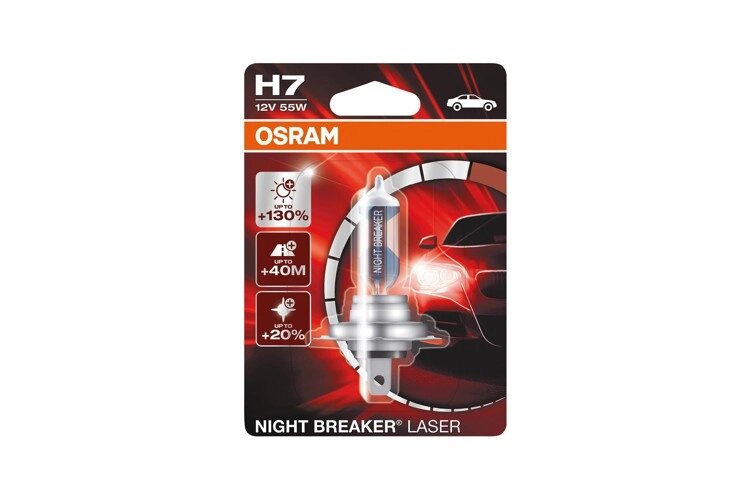 Лампа H7 OSRAM 64210NBL01B +130 Night Breaker (блистер) от компании Vita-Avto - фото 1