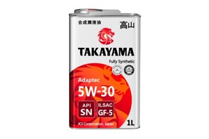 Масло моторное takayama adaptec 5w30 1л. (SN, GF-5)