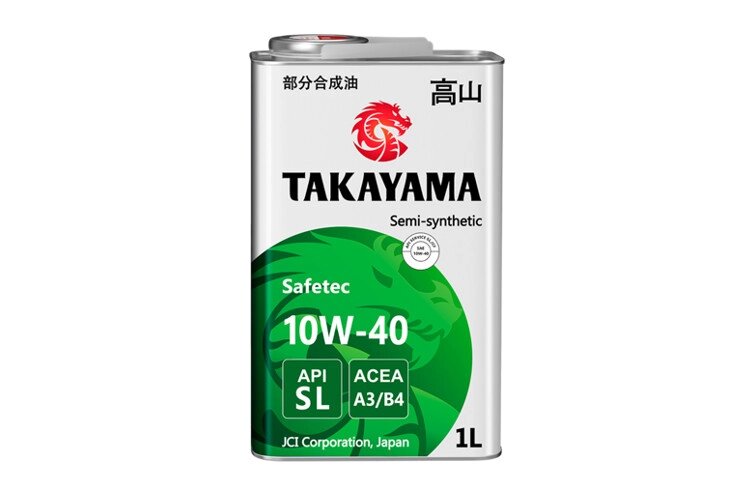 Масло моторное TAKAYAMA Safetec 10w40 1л. (SL, A3/B4) от компании Vita-Avto - фото 1