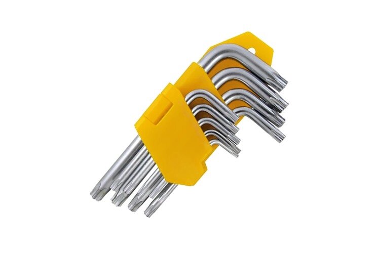 Набор торцевых Г-образных ключей 9шт. TORX 90686 (T10-T50мм) холдер от компании Vita-Avto - фото 1