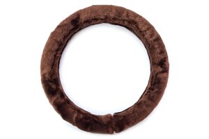 Оплетка руля VA 017207 M (искуств. мех коричневый)
