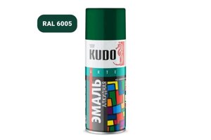 Эмаль универсальная KUDO KU10085 520мл. (глубоко-зеленая) (12шт)