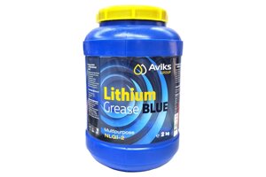 Смазка AVIKS Lithium Grease BLUE (синяя) 2кг. (банка) (6шт)