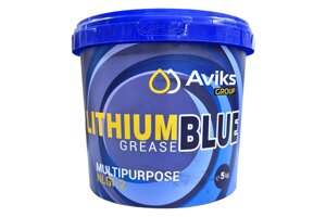 Смазка AVIKS Lithium Grease BLUE (синяя) 5кг. (ведро)