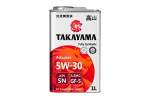 Масло моторное TAKAYAMA Adaptec 5w30 1л. (SN, GF-5)