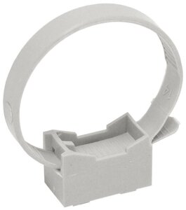 Держатель хомутный для труб со стяжкой CFF1 d16-32 сер. IEK CTA10MP-CFF132-K41-100 (Упаковка 10 штук)