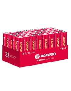 Элемент питания алкалиновый AA/LR6 1.5В Energy Alkaline 2021 Pack-32 (уп. 32шт) DAEWOO 5030053