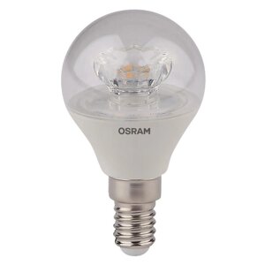 Лампа светодиодная LED STAR CLASSIC P 40 5.4W/830 5.4Вт шар прозрачная 3000К тепл. бел. E14 470лм 220-240В пластик.