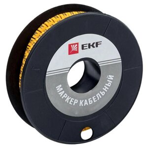 Маркер каб. 1.5кв. мм «4»к-1000ед) (ЕС-0) EKF plc-KM-1.5-4