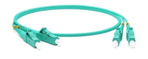 Патч-корд FC-D2-503-LC/PR-LC/PR-H-3M-LSZH-AQ волоконно-оптический (шнур) MM50/125(OM3) LC-LC duplex 10G/40G LSZH 3м