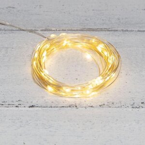 Гирлянда светодиодная «Роса» 10м 100LED тепл. бел. 1Вт IP20 USB Neon-Night 315-976