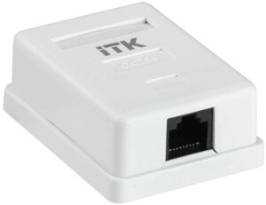 Розетка компьютерная 1-м ОП RJ45 кат. 5E UTP бел. ITK CS2-1C5EU-12