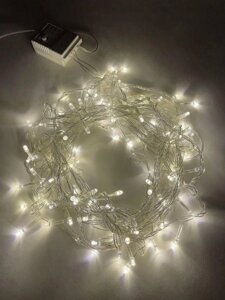 Гирлянда светодиодная «Нить» 10м 100LED 8 режимов 220В IP20 тепл. свет ЭРА Б0041894