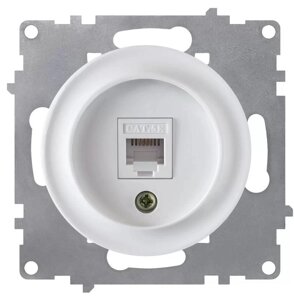Розетка компьютерная 1-м СП Florence RJ45 кат. 5E механизм бел. (1E20701300) OneKeyElectro 2172770
