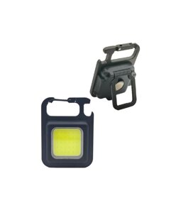 Фонарь-брелок аккумуляторный походный кемпинг 6Вт COB LED Li-po 502030 200мА. ч USB-шнур type C корпус ABS-пластик