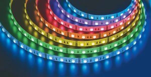 Лента светодиодная 71 446 NLS-5050RGB60-14.4-IP20-12V-Pro R5 14.4Вт/м (уп. 5м) Navigator 71446