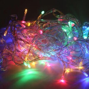 Гирлянда светодиодная «Бахрома» 2мх1м 62LED 24В IP44 мультиколор ( без трансформатора Б0041911) ЭРА Б0041906