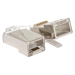 Коннектор RJ45 (8P8C) кат. 5E экранир. TERACOM универс. (уп. 20шт) EKF TRC-PLUG-5EFTP-20
