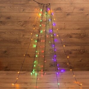 Гирлянда светодиодная елочная с кольцом 7 нитей х1.8м 126LED мультиколор 6.5Вт 220-240В IP20 не соединяемая Neon-Night