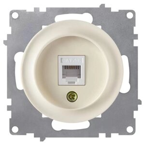 Розетка компьютерная 1-м СП Florence RJ45 кат. 5E механизм беж. (1E20701301) OneKeyElectro 2172793