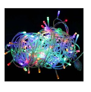 Гирлянда светодиодная «Нить» LD200-GM-BO 200LED мульти 20м уличная 8 режимов элементы питания 3хAA SHLights
