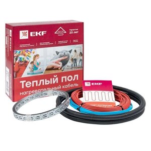 Комплект «Теплый пол» (кабель) 150Вт 10м 1.0кв. м EKF nk-150