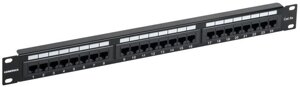Патч-панель 1U кат. 5E UTP 24 порта (Krone) GENERICA PP24-1UC5EU-K05-G