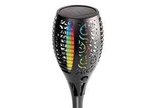 Светильник светодиодный SLR-S11-RGB садовый эффект факела 33LED 58см IP44 (3 варианта установки) солнечная батарея ФАZА