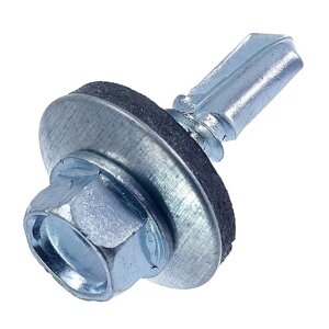 Саморез кровельный 5.5х19 цинк (уп. 60шт) коробка СТРОЙМЕТИЗ 299549