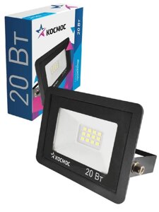 Прожектор светодиодный 20вт 6500к IP65 1600лм космос k_pr5_led_20