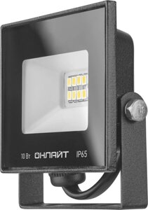 Прожектор светодиодный 71 656 OFL-10-4K-BL-IP65-LED 10вт 4000к IP65 800лм черн. онлайт 71656