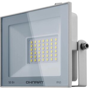 Прожектор светодиодный 90 137 OFL-50-6K-WH-IP65-LED 50вт 6000к IP65 4000лм бел. онлайт 90137