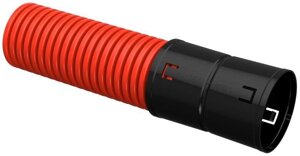 Труба гофрированная двустенная ПНД гибкая d90мм с муфтой красн. (уп. 50м) IEK CTG12-090-K04-050-R