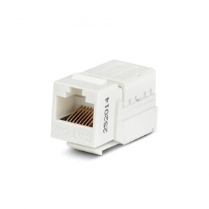 Вставка Keystone Jack RJ45 (8P8C) кат. 5E 110 IDC KJNE-8P8C-C5e-90-WH заделка с помощью NE-TOOL бел. Hyperline 46653