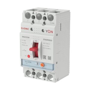 Выключатель автоматический MGS125 3P 16-20A 25ka YON MGS125M-3TAMF0020