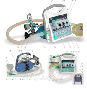Аппарат электронный для ИВЛ кислородно-воздушной смесью для службы СМП портативный А-ИВЛ/ВВЛ-ТМТ"