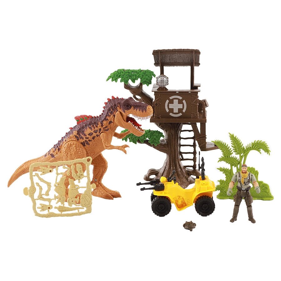 CHAPMEI 542087 Игровой набор: Охотник на динозавра, Дом на дереве от компании Каркуша - фото 1