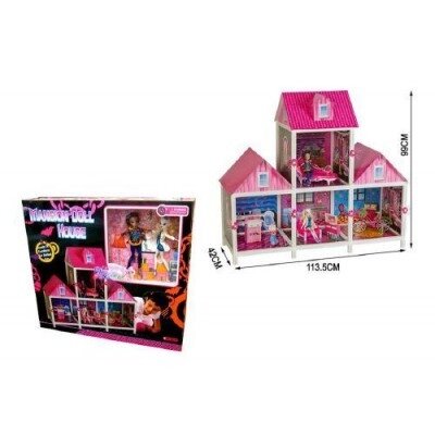 Кукольный домик Монстр Хай Monster High 66901 3 комнаты + балкон, 100 см!!!