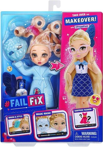 ФейлФикс 38192 Игровой набор кукла 2в1 Преппипош с акс. TM FAILFIX