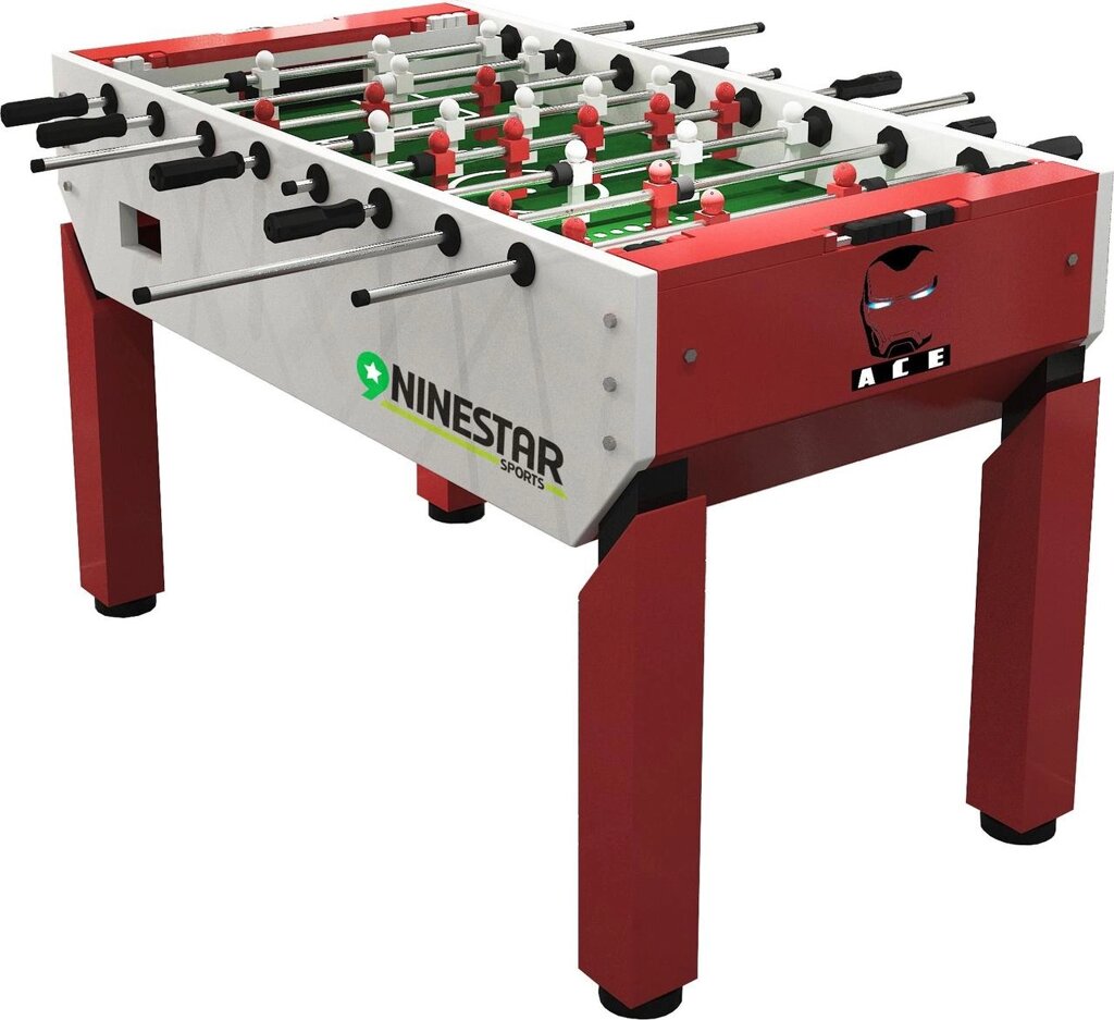 Игровой стол - футбол «Nine Star Iron Men» (151 x 82 x 42 см, красный) от компании Каркуша - фото 1
