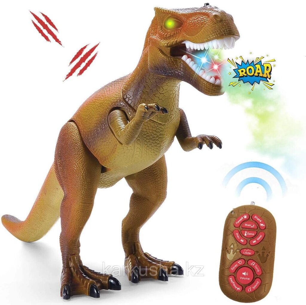 Интерактивная игрушка динозавр T-REX от компании Каркуша - фото 1