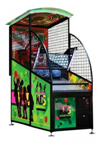 Интерактивный автомат баскетбол "Kids Basketball" 210 x 160 x 80 cm, жетоноприемник)
