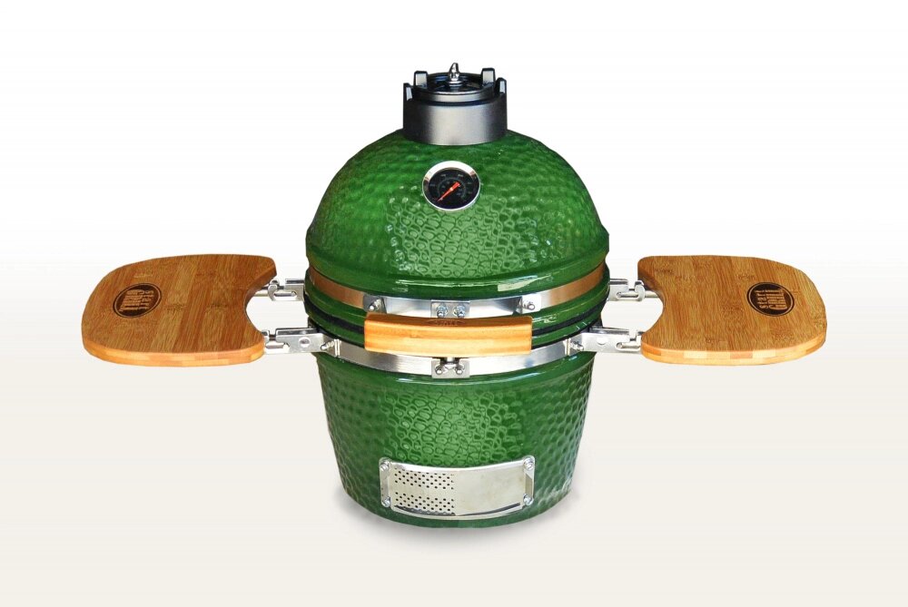 Керамический гриль-барбекю 12 дюймов (зеленый) (31см) от компании Каркуша - фото 1
