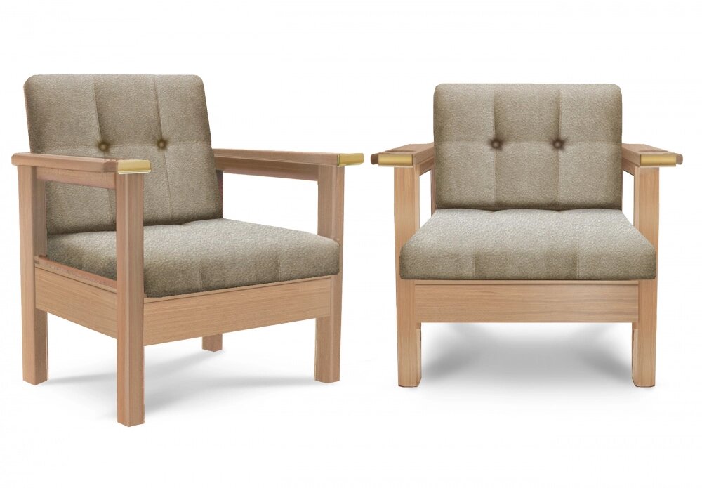 Кресло High-Style Lux ясень  (Дуб натуральный (выкрас), AMETIST_beige) от компании Каркуша - фото 1