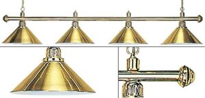 Лампа на четыре плафона «Elegance»золотистая штанга, золотистый плафон D35см)