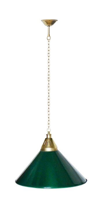 Лампа STARTBILLIARDS 1 пл. (плафоны коричневые, фурнитура золото) от компании Каркуша - фото 1