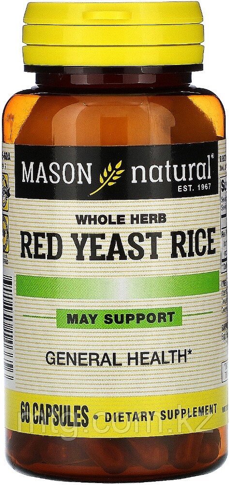 Mason Natural БАД Red Yeast Rice 60 капсул от компании Каркуша - фото 1