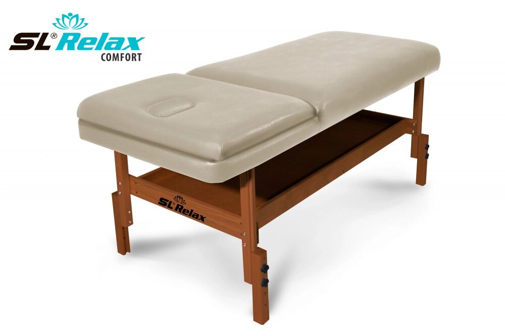Массажный стол Relax Comfort бежевая кожа (№4) от компании Каркуша - фото 1