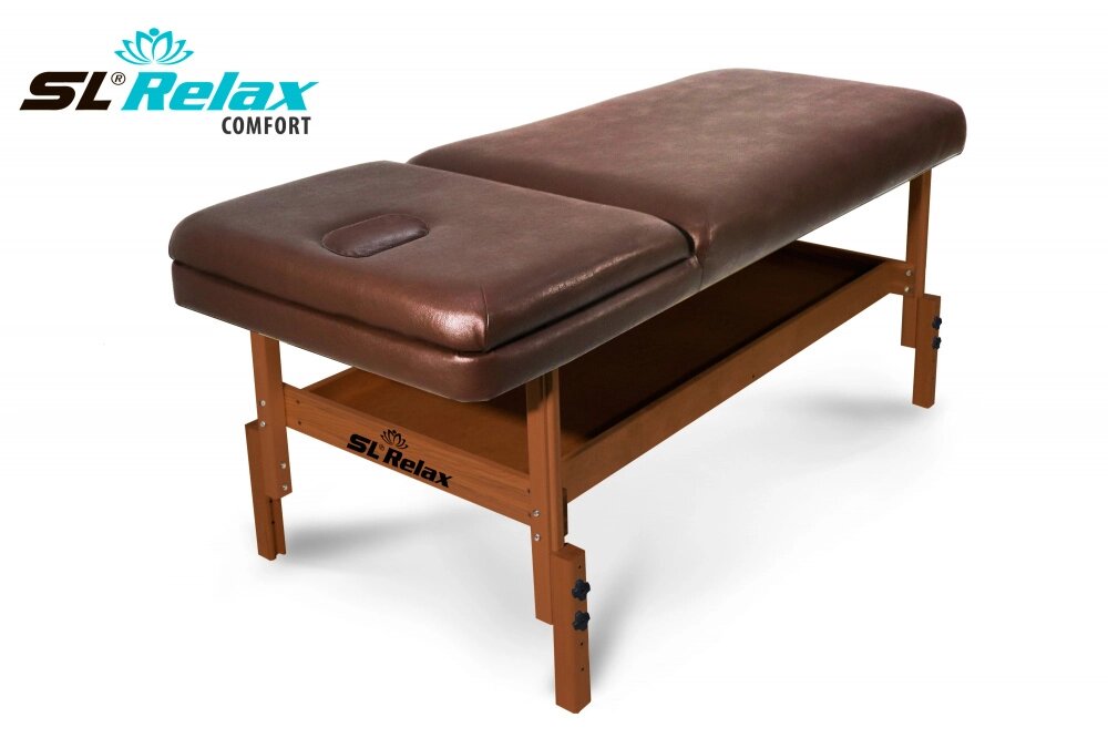 Массажный стол Relax Comfort коричневая кожа (№4) от компании Каркуша - фото 1